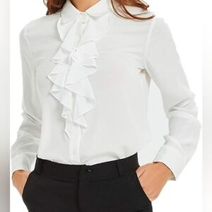 Long sleeve Lotus Ruffled Blouse